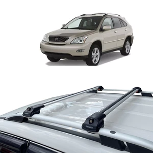 For LEXUS RX 2004 2009 Grey Roof Racks Cross Cargo Bike Ski Kayak Bars - Picture 1 of 11