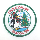 PATCH GSA filles scouts opération joie SAACGS 1989 pingouin sapin de Noël lumières
