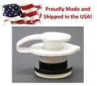 White Standard Cooler Drain Plug Assembly for Coleman Coolers - 1