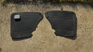 1960's VW Volkswagen Bug Beetle BLACK Back Seat OEM German Door Cards Panels - Picture 1 of 5