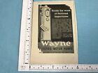 Wayne Electric Meter Pumps 1943 magazine advert / cutting vintage petrol pump