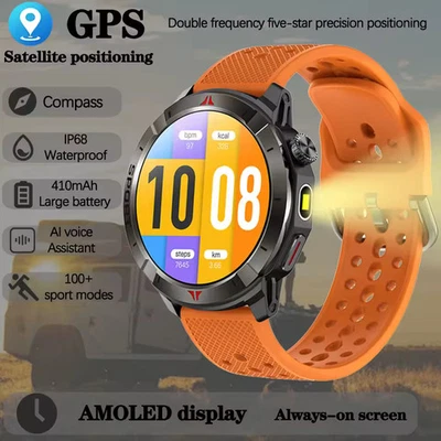 Military AMOLED Smart Watch Bluetooth Call GPS Outdoor Sports Fitness Tracker - Image 1 of 4