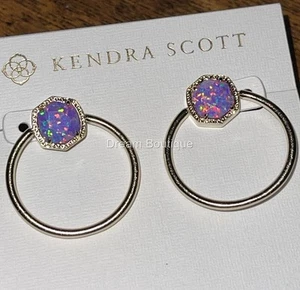 Kendra Scott Davie Lavendel Kyocera Opal Ohrringe Neu mit Etikett - Bild 1 von 3