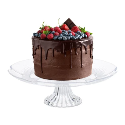 Alzatina Dolci Plastica Alzata Porta Torta Piatto Cucina Biscotti Trasparente - Immagine 1 di 4