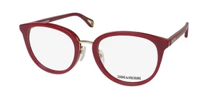 NEW ZADIG & VOLTAIRE VZV268 GLASSES WOMENS CAT EYE 51-19-135 PLASTIC RED 0G96 - Picture 1 of 8