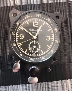 Swiss Aircraft Junghans Mathey Tissot - TYPE 12 AIRCRAFT COCKPIT CLOCK - RARE! - Picture 1 of 3