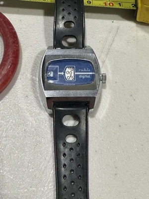 Vintage German Ruhla DigitalWrist Watch Date 1970's Runs - Image 1 of 3