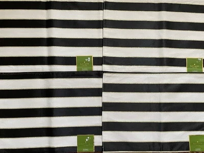 Lot of 4 KATE SPADE New York Placemats Black White & Gold (New w/ Tags) - Image 1 of 4