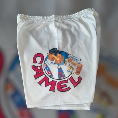 Vintage 90s Camel Cigarettes Joe Camel Shorts One Size Fits Most NOS  - image 1 of 3