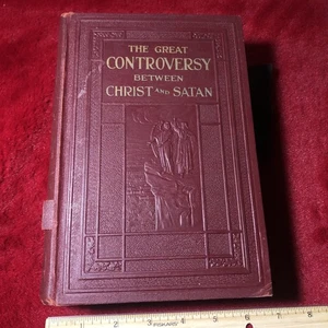 1926 THE GREAT CONTROVERSY BETWEEN CHRIST AND SATAN, Ellen White - Embossed - Bild 1 von 10