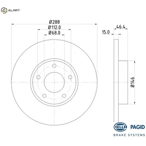 2x BRAKE DISC 8DD 355 102-781 FOR AUDI 100 A4/S4 A6/S6 500 ADW/ACE/AAD 2.0L 4cyl - Picture 1 of 9