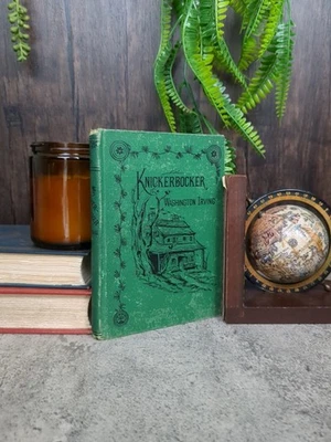 Knickerbocker's History of New York by Washington Irving, 1881 Antique Book Foto 1 de 4