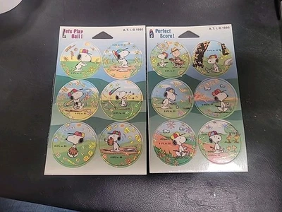 VINTAGE PEANUTS POGS PERFECT SCORE! *1995 A.T.I.* - Image 1 of 4