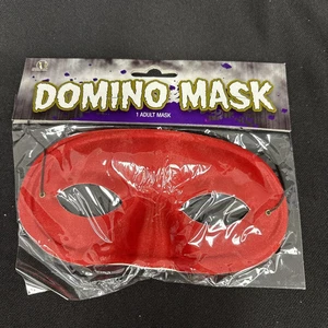Red Domino Half Mask - Picture 1 of 5