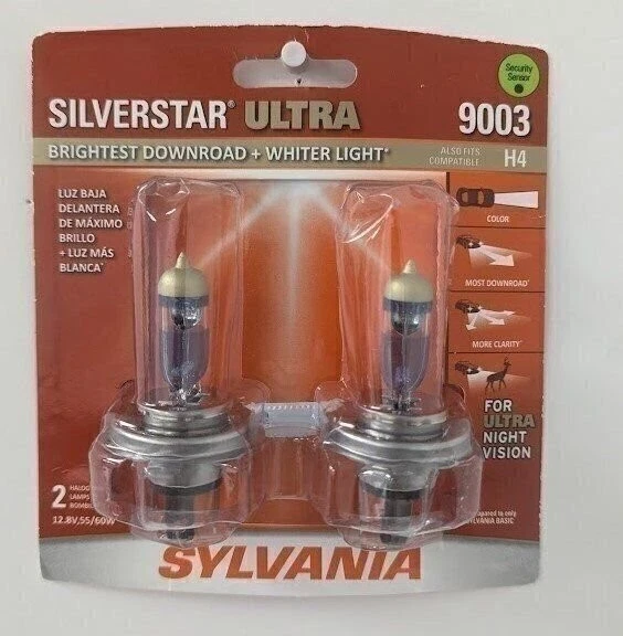 SYLVANIA 9003 SilverStar Ultra Headlight Bulb 2 Bulbs - 9003SU.BP2 - Image 1 of 1