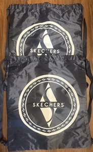 Skechers Marineblau & Weiß Kordelzugbeutel Gurtbeutel Nylontasche 16" x 20" Menge 2 - Bild 1 von 3