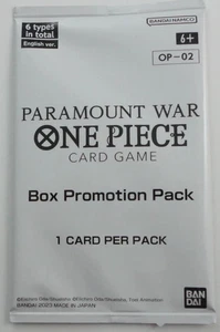 One Piece Trading Card Game TCG Paramount War Box Promotion Pack OP-02 - Bild 1 von 1