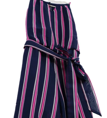 Amy Byer Formal Jumpsuit Girl's 12 Navy/Pink Sleeveless Belted Full Bodysuit - Image 1 of 4