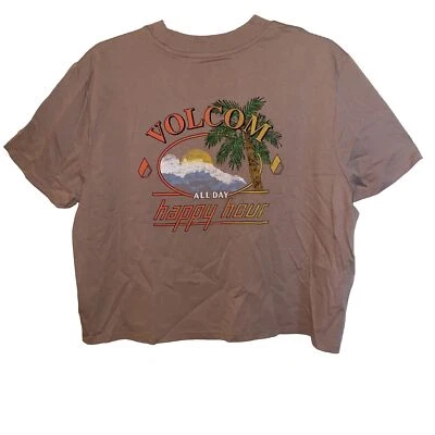Volcom NWT Organic Cotton Size: XXL Juniors Cropped T-Shirt - Image 1 of 4
