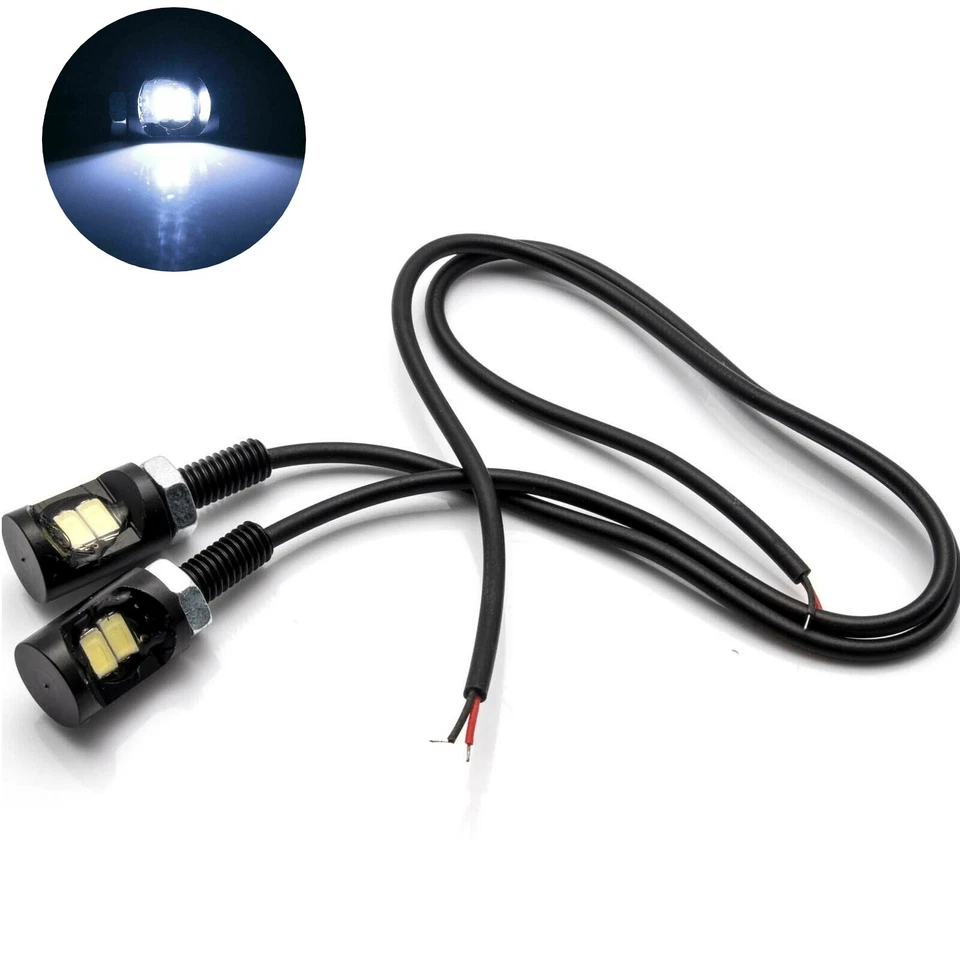 2x License Plate Light Tag Screw Bolt Lamp 12V White LED Bulb for Car Motorcycle - Image 1 of 4