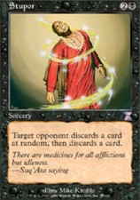 1x Stupor - Foil LP, English MTG Timeshifted