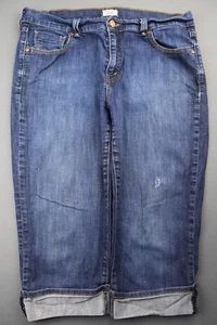 Damen 2010 Levi's 515 Capri Jeans Bündchen Used Stretch Größe 14 (34x18) - Bild 1 von 10