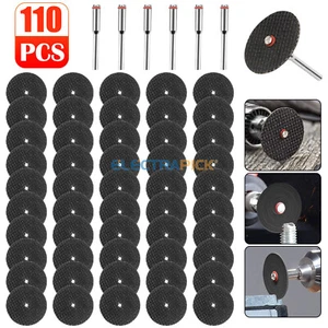 110x Fiberglas Metall Trennscheibe Drehscheibe mit 3 Stück 1/8" Dorn für Dremel - Bild 1 von 9