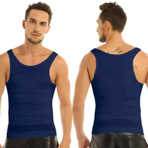 Ropa interior de compresión camisa interior formadora de figura para hombre Body Shaper vía abdominal - Imagen 1 de 37