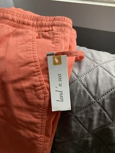 land n sea linen pants Size Small, Color Washed Apricot - Picture 1 of 8