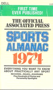 Almanaque deportivo oficial Associated Press 1974 primera edición vintage - Imagen 1 de 8