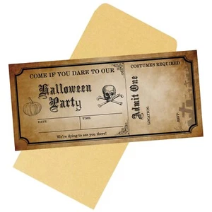 20 Halloween Party Invitations with Envelopes Multicolored - Picture 1 of 4