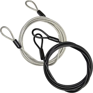 100CM 3Mm Outdoor Travel Security Cable Lock - 2 Pack - Picture 1 of 12
