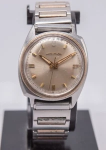 Parts AS-IS 1966 Bulova Accutron Men's 34mm Cal. 214 Tilty Football Wrist Watch - Picture 1 of 7