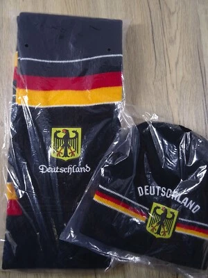 NICHT ANGEGEBEN Fußball Weltmeisterschaft WM Bekleidung Schal Mütze Deutschland Winter (7838)
