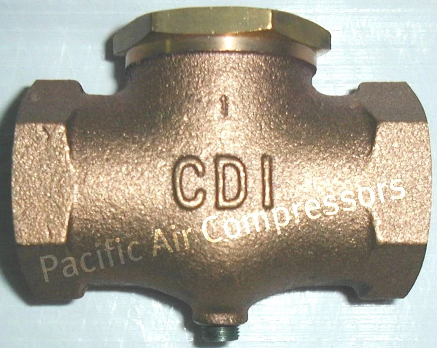 IN LINE AIR COMPRESSOR CHECK VALVE HORIZONTAL CB SERIES PARTS 1-1/4" X 1-1/4''  - Image 1 of 1