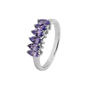 925 Sterling Silver Marquise Tanzanite ring, lovely Ring - Picture 1 of 3