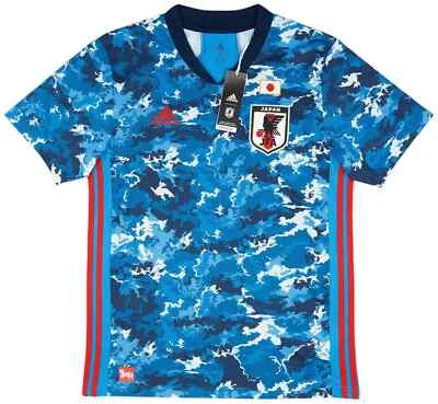 Camiseta local Japón 2020/21 Adidas JASPO Samurai azul camuflaje talla asiática NUEVA Foto 1 de 4