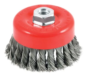 Forney 72753 Steel 8500 rpm 5/8 in.-11 Shank Wire Cup Brush 4 Dia. in. - Picture 1 of 4