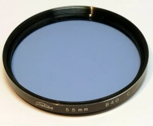 Toshiba 55mm Filter B40C 80C Color Conversion blue cooling made in Japan - Picture 1 of 6