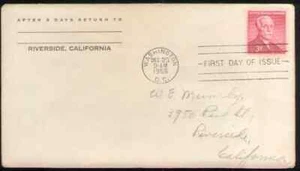 US. 1072. 3c. Andrew W. Mellon (1855-1937) US Secretary. FDC. 1955 - Picture 1 of 1