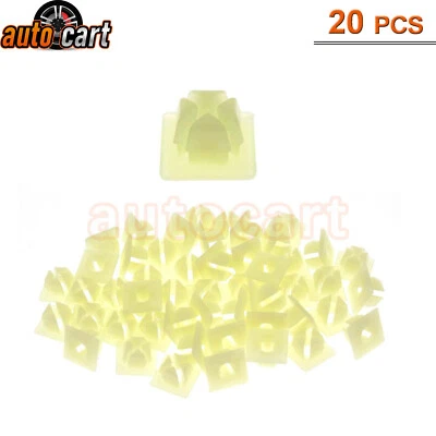 20x Universal License Plate Tag Mounting Hardware Plastic Insert Clip for Bumper - Image 1 of 4