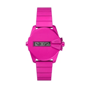 Diesel Baby Chief Herren All Pink Digital Zifferblatt Armband Uhr DZ2206 UVP £199 - Bild 1 von 19
