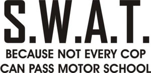 S.W.A.T. Adesivo decalcomania fustellata ufficiale poliziotto motore polizia - Foto 1 di 4