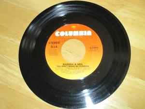 BARBARA (STREISAND) & NEIL (DIAMOND) - YOU DON'T BRING ME FLOWERS VG 1978 - Foto 1 di 1