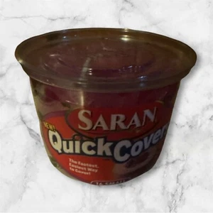 Tapas Saran Quick Covers 15 tamaño pequeño 9-7/16 pulgadas DESCONTINUADAS una removida - Imagen 1 de 1