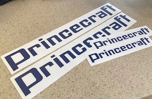 Princecraft Vintage Boat Decals 18" 4-PAK Vinyl Navy Blue + FREE Shipping! - Picture 1 of 1
