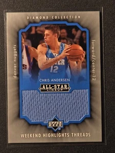 2004 Upper Deck AllStar Weekend Highlights Threads WHT-AN Chris Anderson Nuggets - Picture 1 of 3