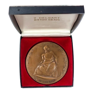 France médaille 1986 Académie d'Architecture attribuée technicien bronze poinçon - Picture 1 of 5