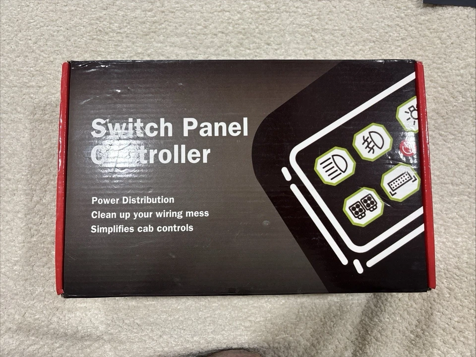 RGB 8 Gang Switch Panel Wireless LED Light Bar Relay System Marine Boat SUV 12V - Image 1 of 1