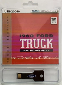 1960 Ford Truck F100 F250 F350 P350 B600 Bus Shop Service Repair Manual USB - Picture 1 of 8
